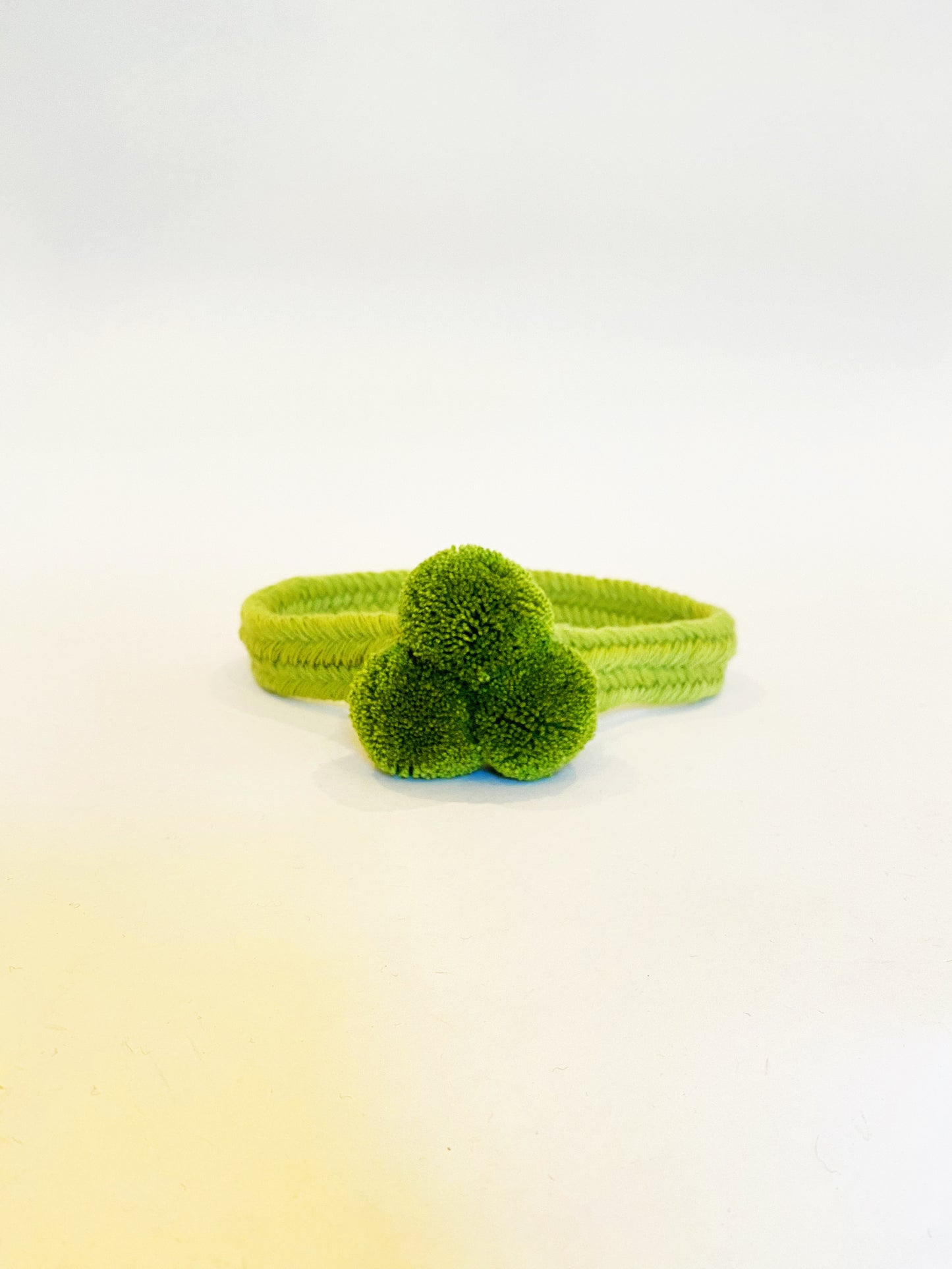 Lime PomPom Hat Band