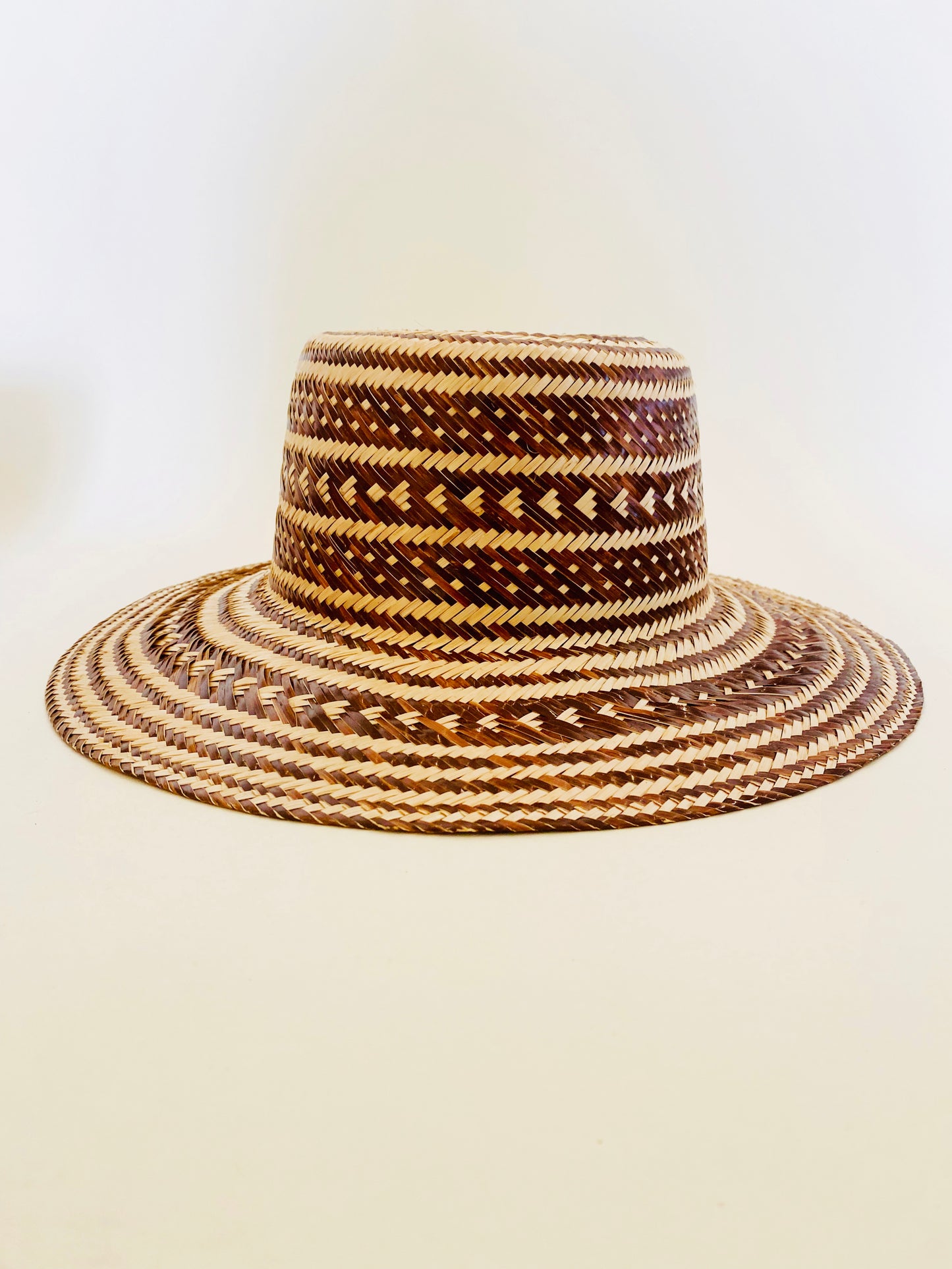 Brown Natural Handwoven Hat