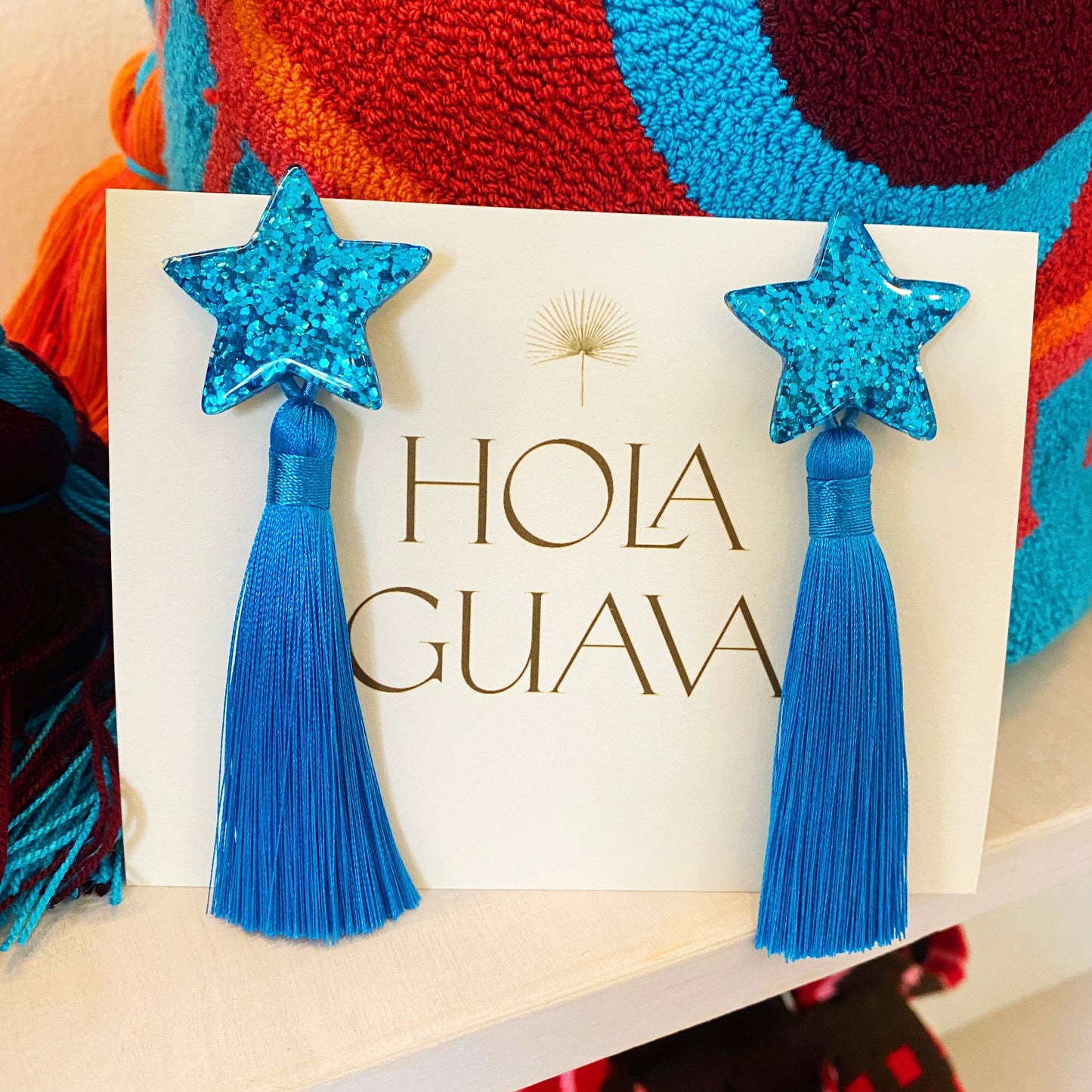 Hola Guava Stars Blue on Blue