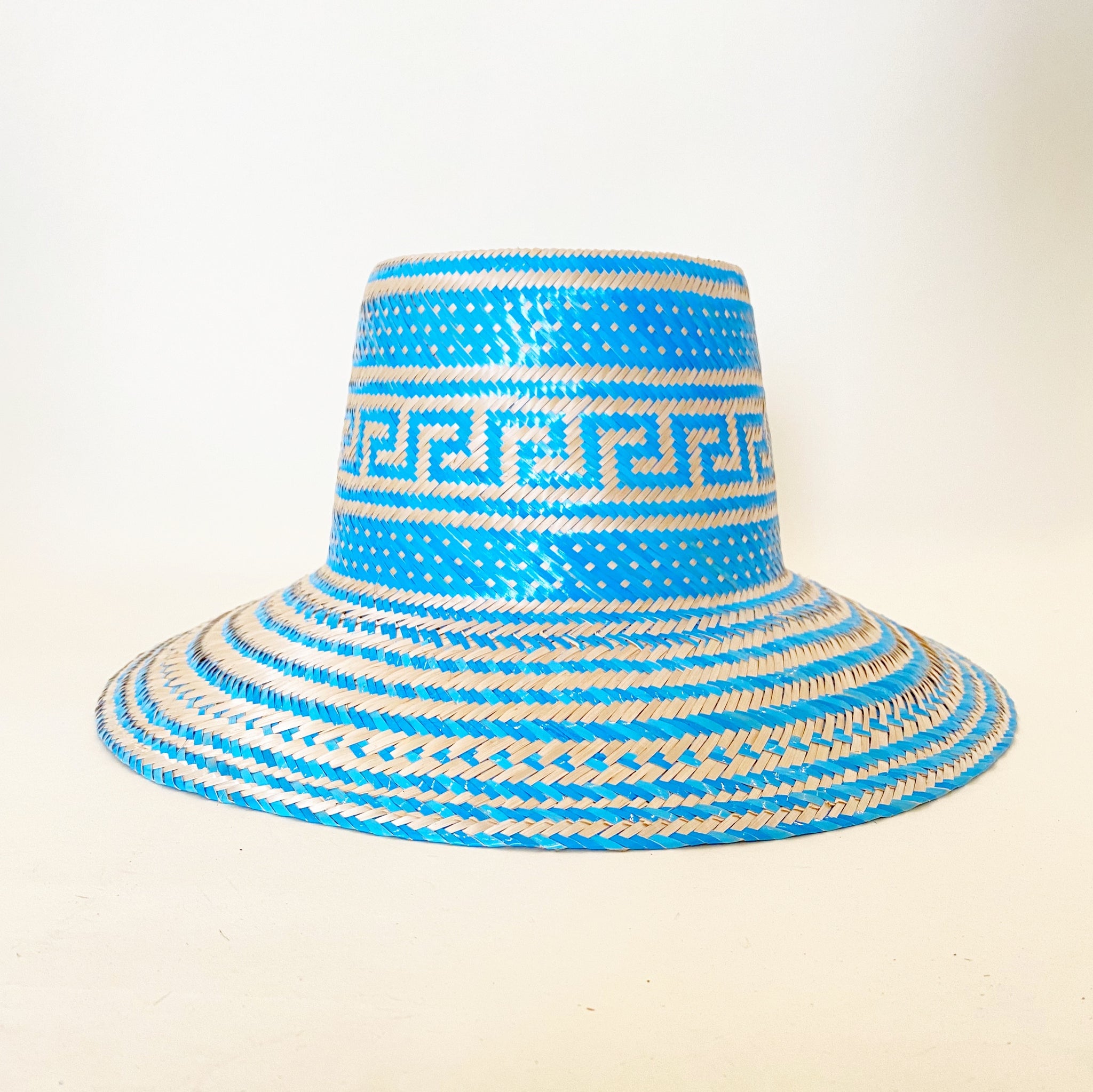 Blue Natural Handwoven Hat