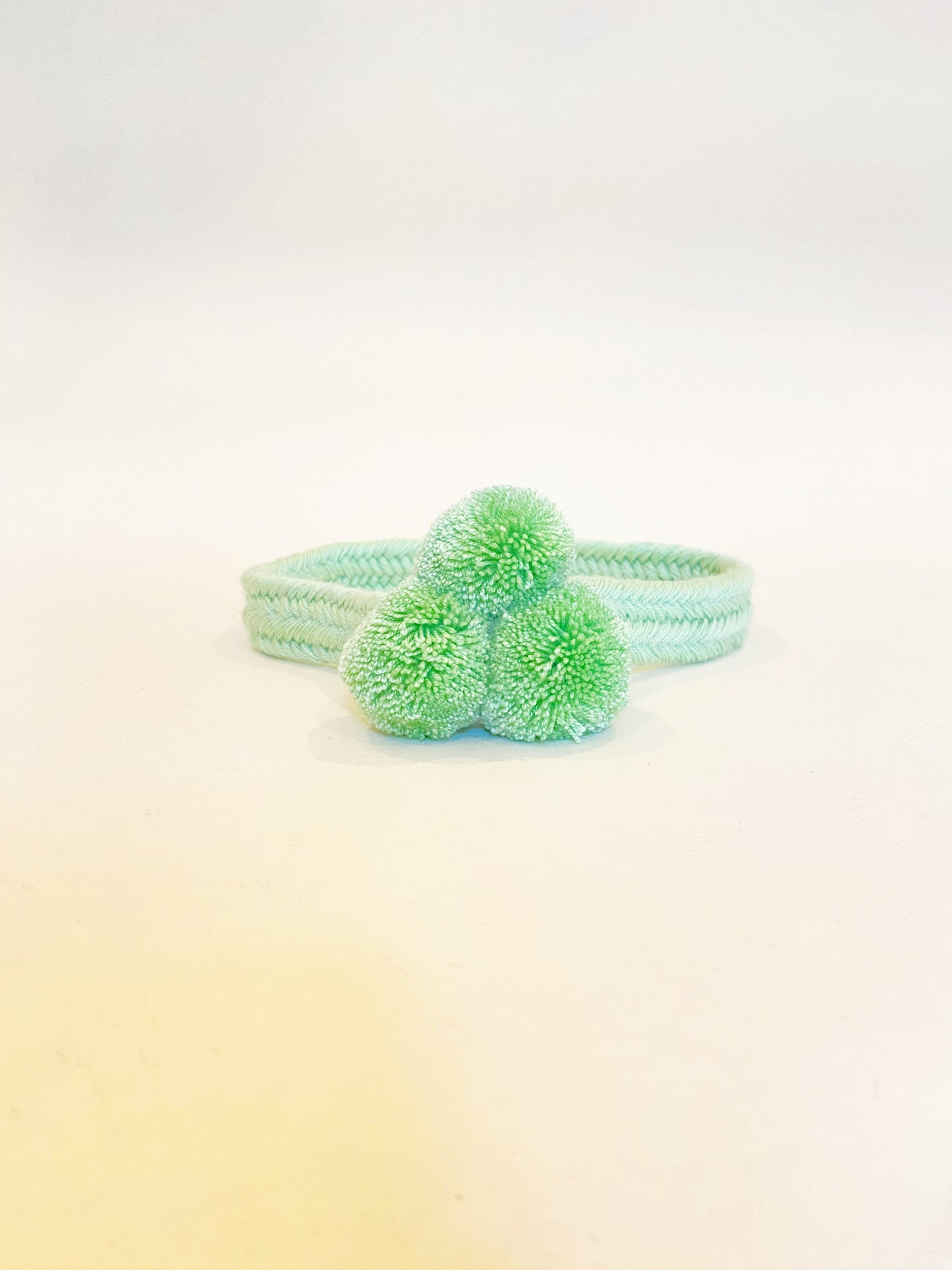 Mint PomPom Hat Band