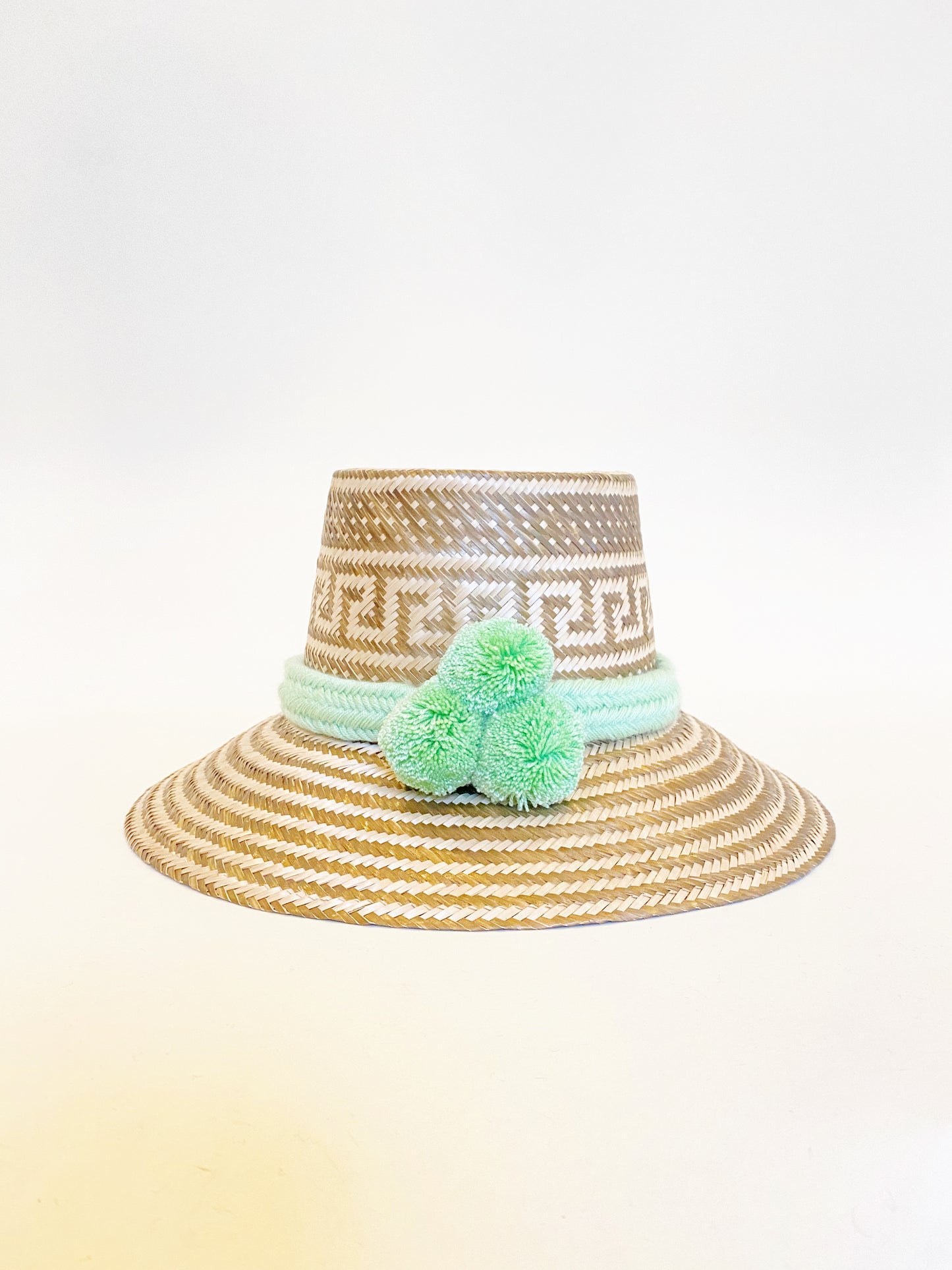 Mint PomPom Hat Band