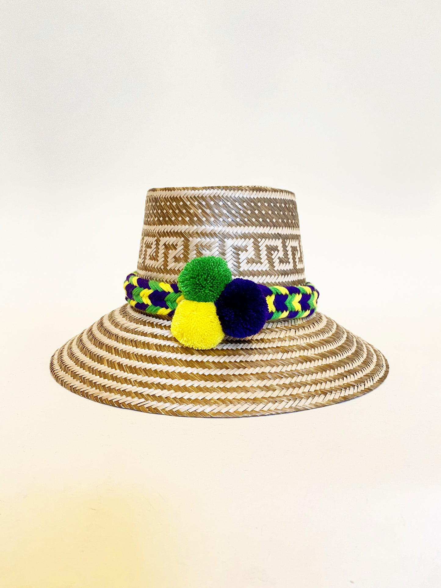 Mardi Gras PomPom Hat Band
