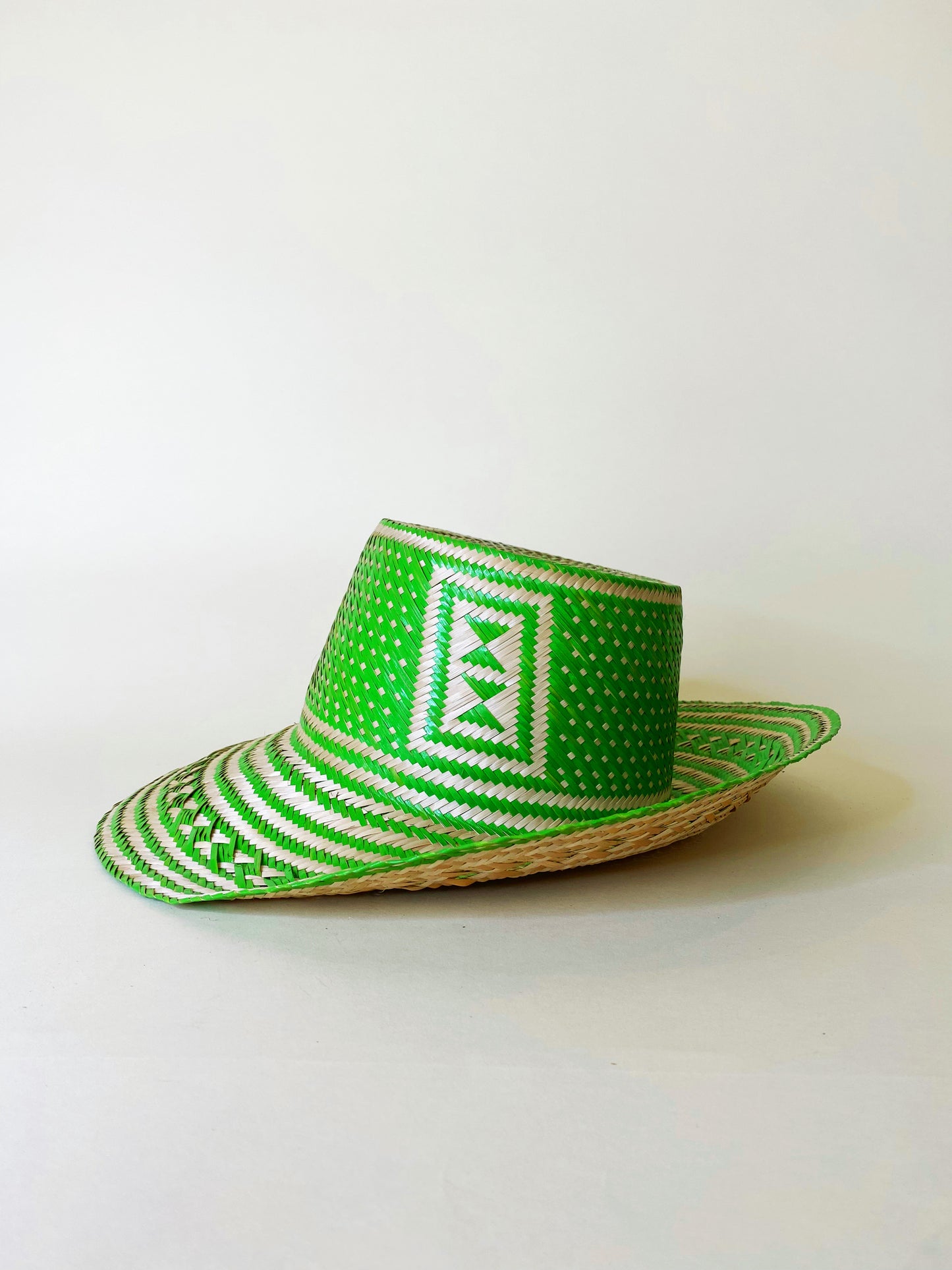 Green Natural Handwoven Hat