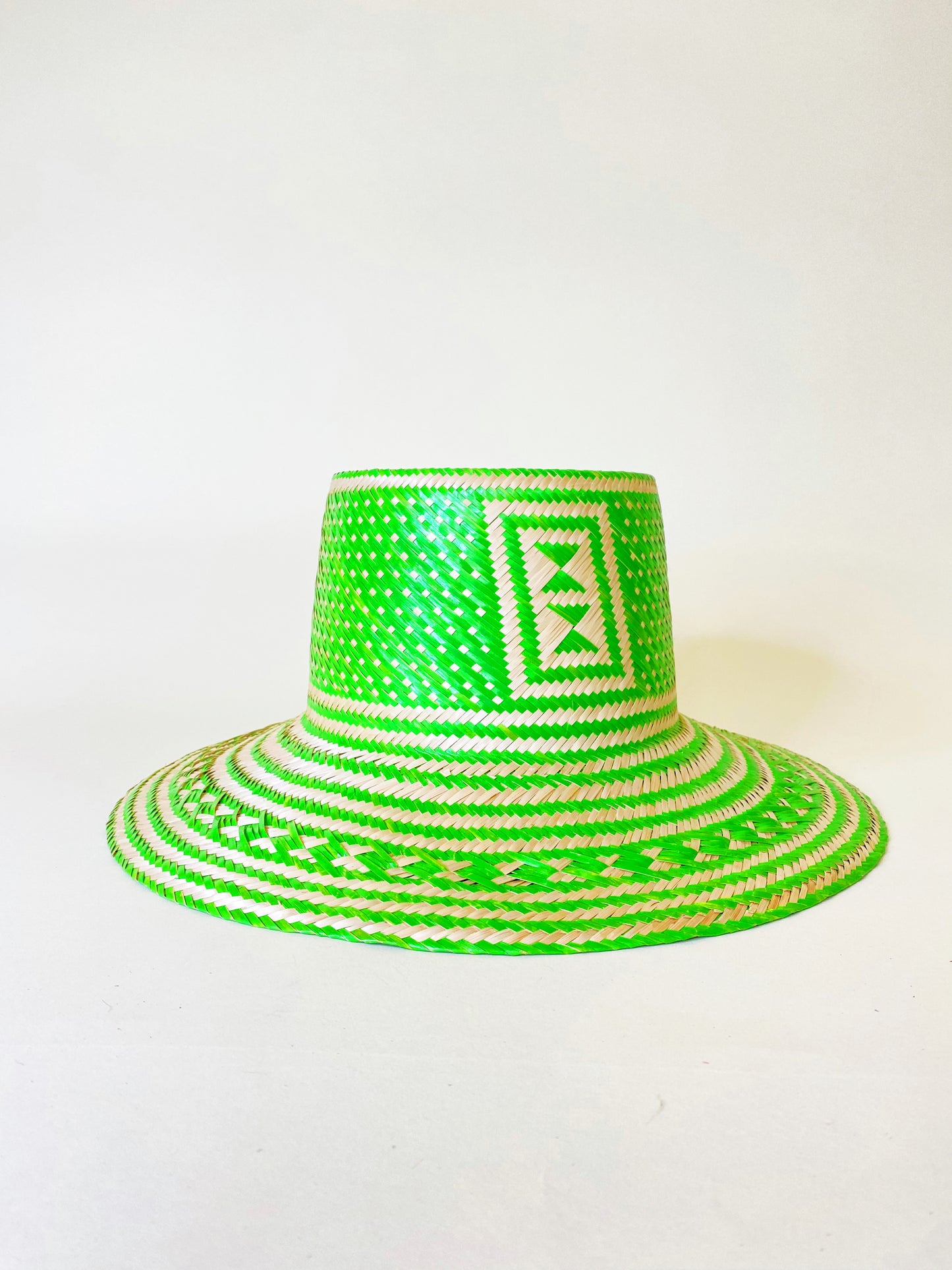 Green Natural Handwoven Hat