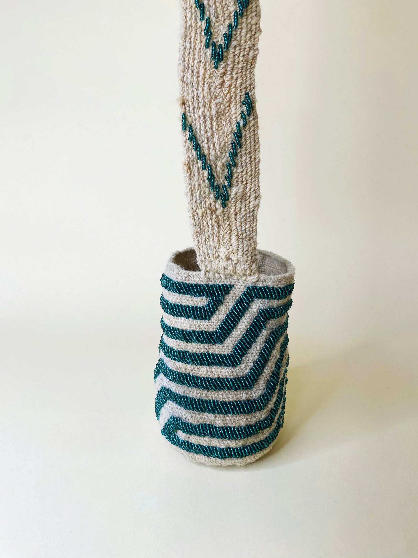 Green Beaded Bag