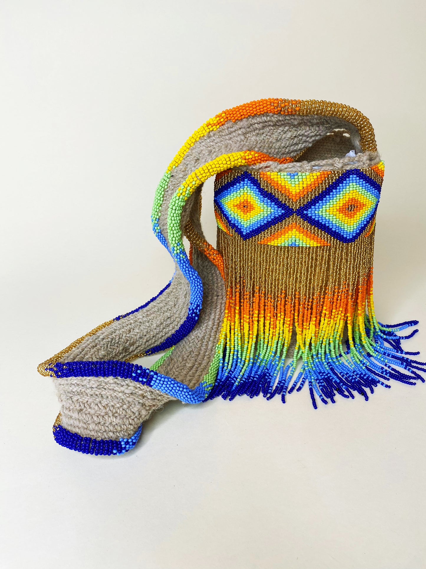 Multicolor Beaded Bag