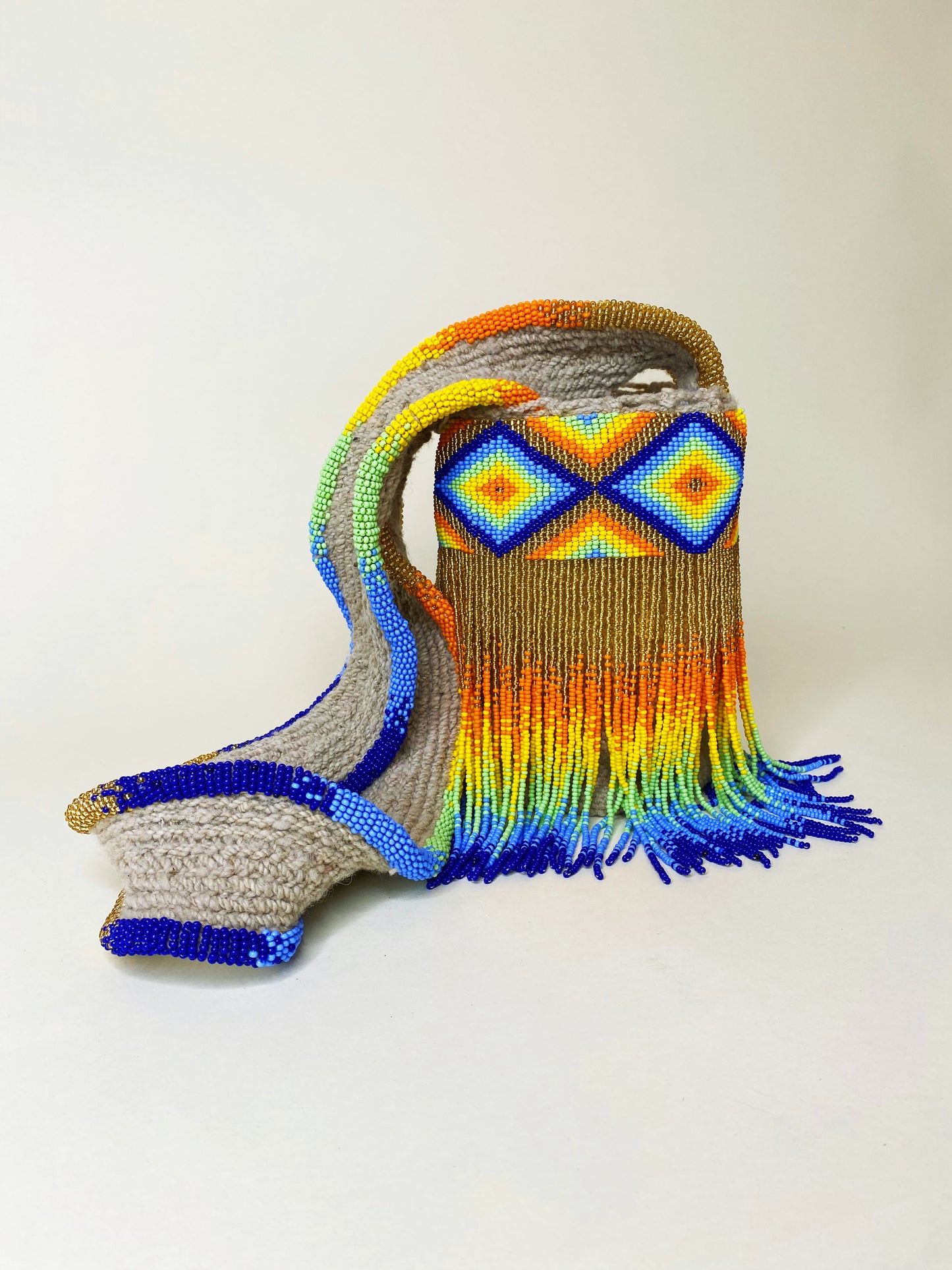 Multicolor Beaded Bag