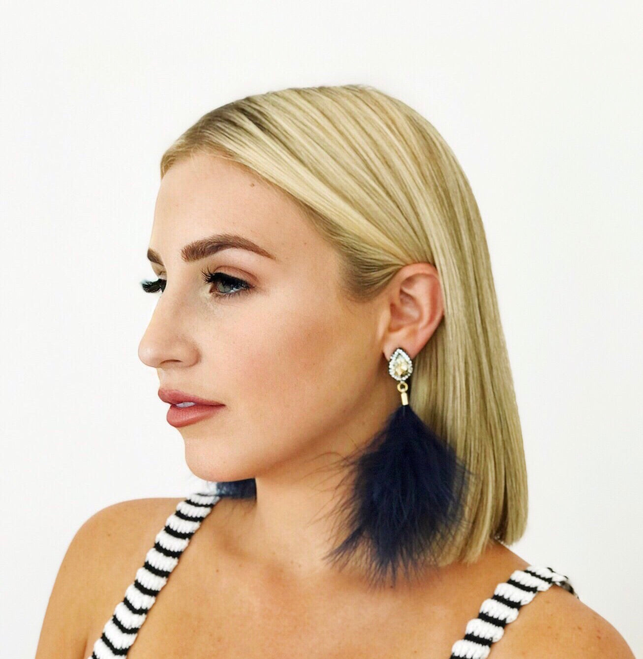 The GiGi Feather Earring