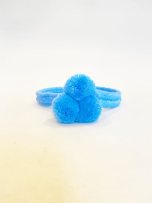 Sky Blue PomPom Hat Band