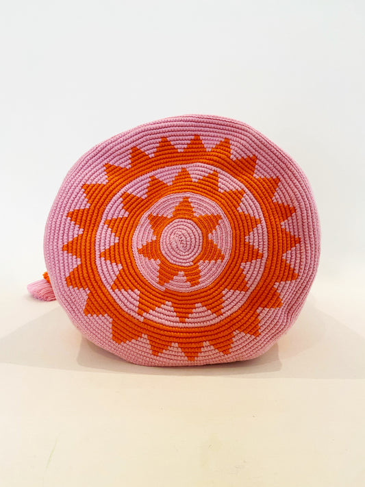 The Striped Tote – Pink & Orange