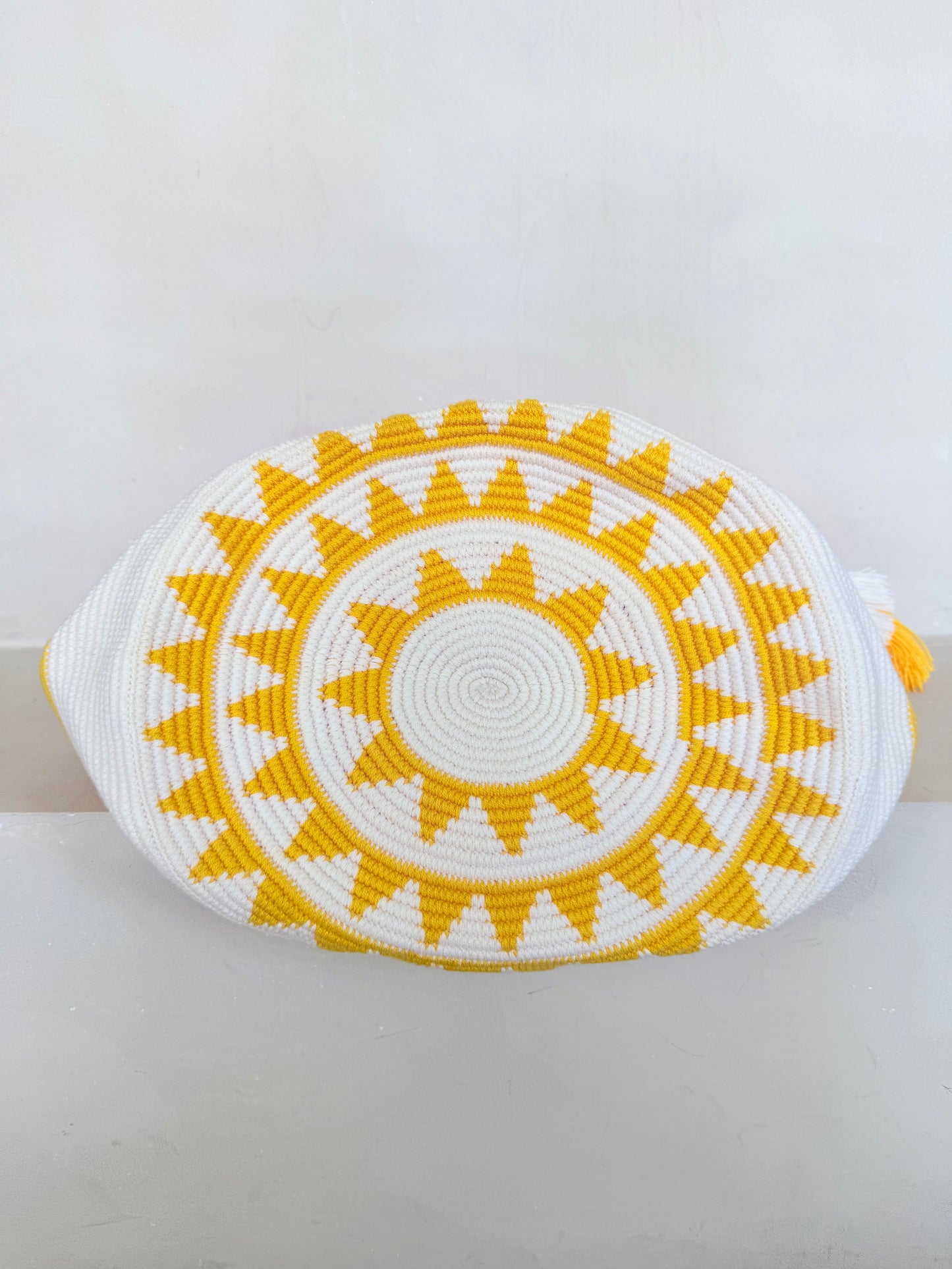 The Striped Tote – Yellow & Ecru
