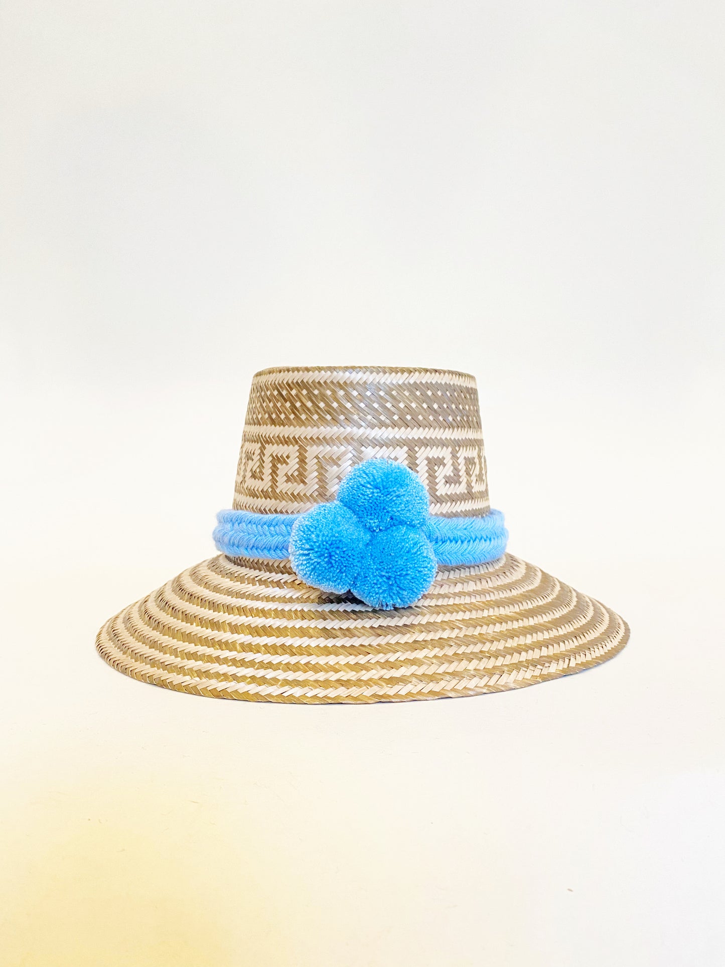 Sky Blue PomPom Hat Band