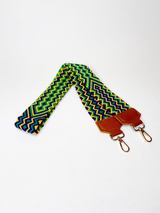 Handwoven Strap Mardi Gras