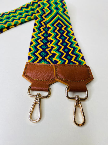 Handwoven Strap Mardi Gras