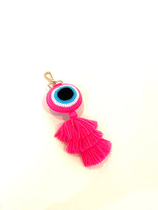 Evil Eye Bag Charm Keychain