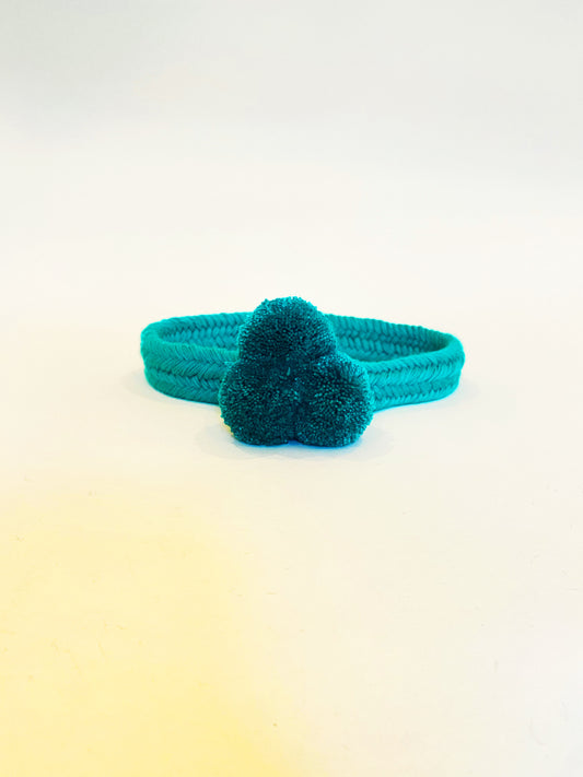 Emerald Green PomPom Hat Band
