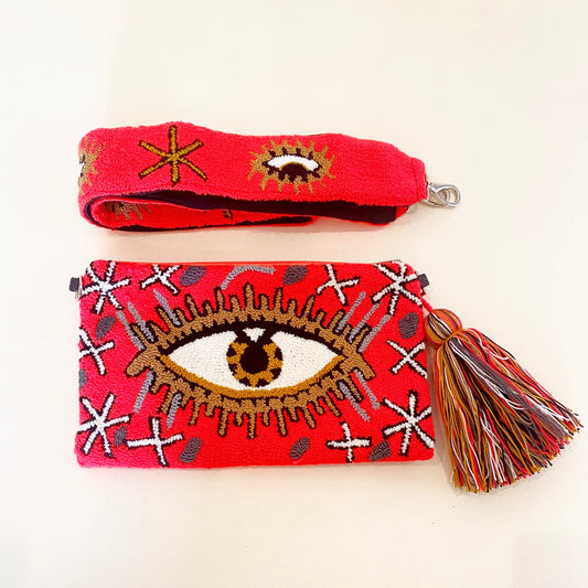 Clutch with Strap Combo - Evil Eye