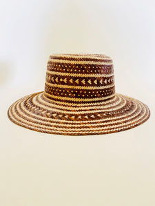 Brown Natural Handwoven Hat