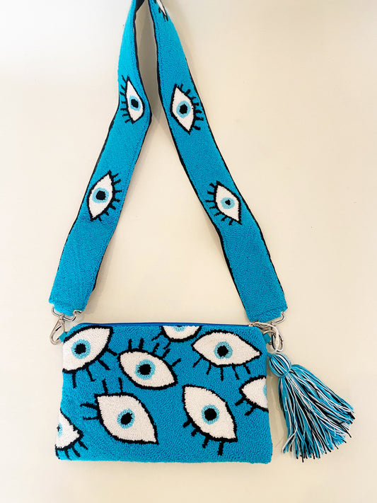 Clutch with Strap Combo - Evil Eye