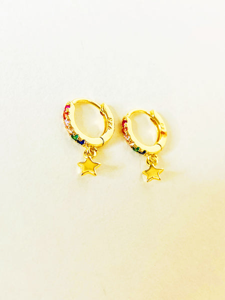 Rainbow Star Earrings