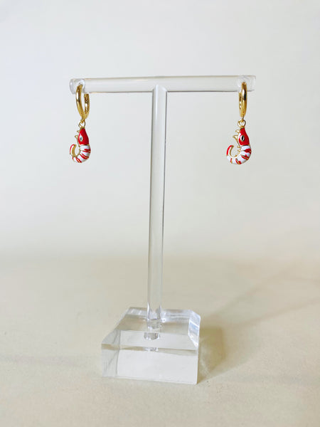 Shrimp Cocktail Earrings