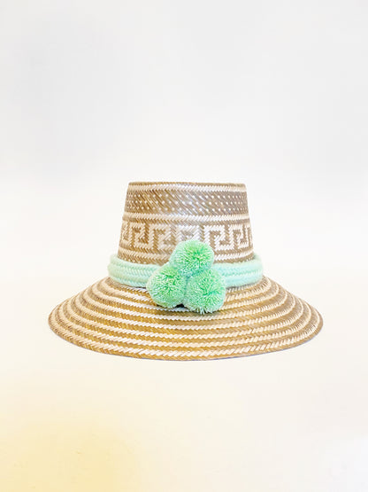 Mint PomPom Hat Band