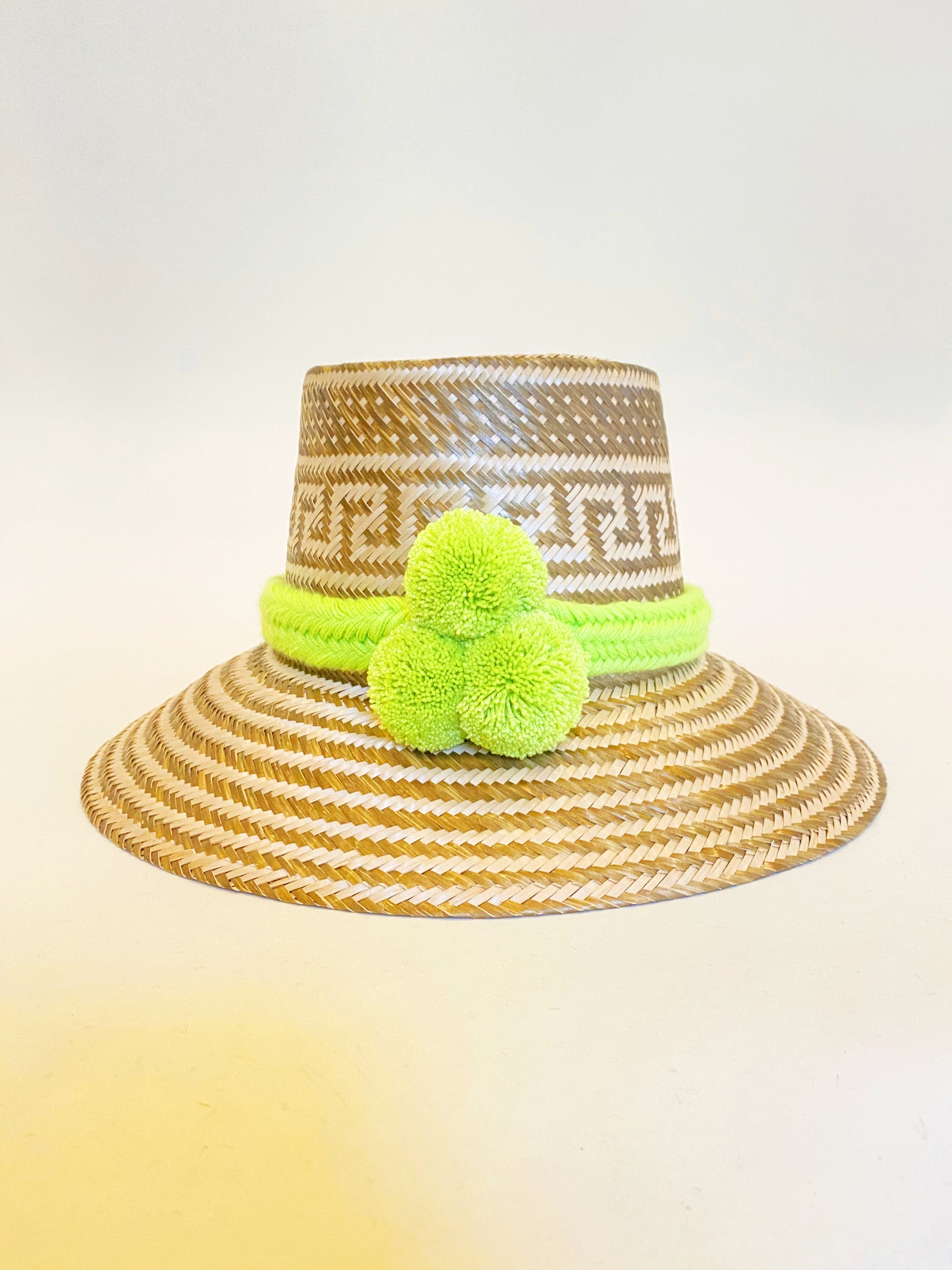 Chartreuse PomPom Hat Band