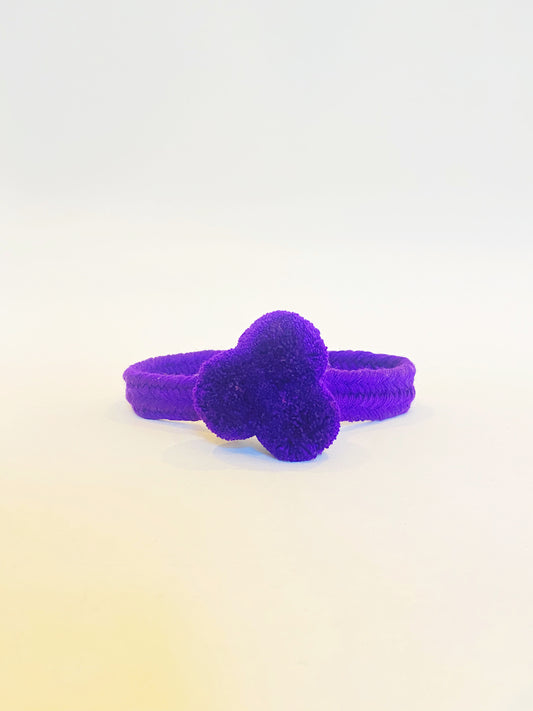 Royal Purple PomPom Hat Band