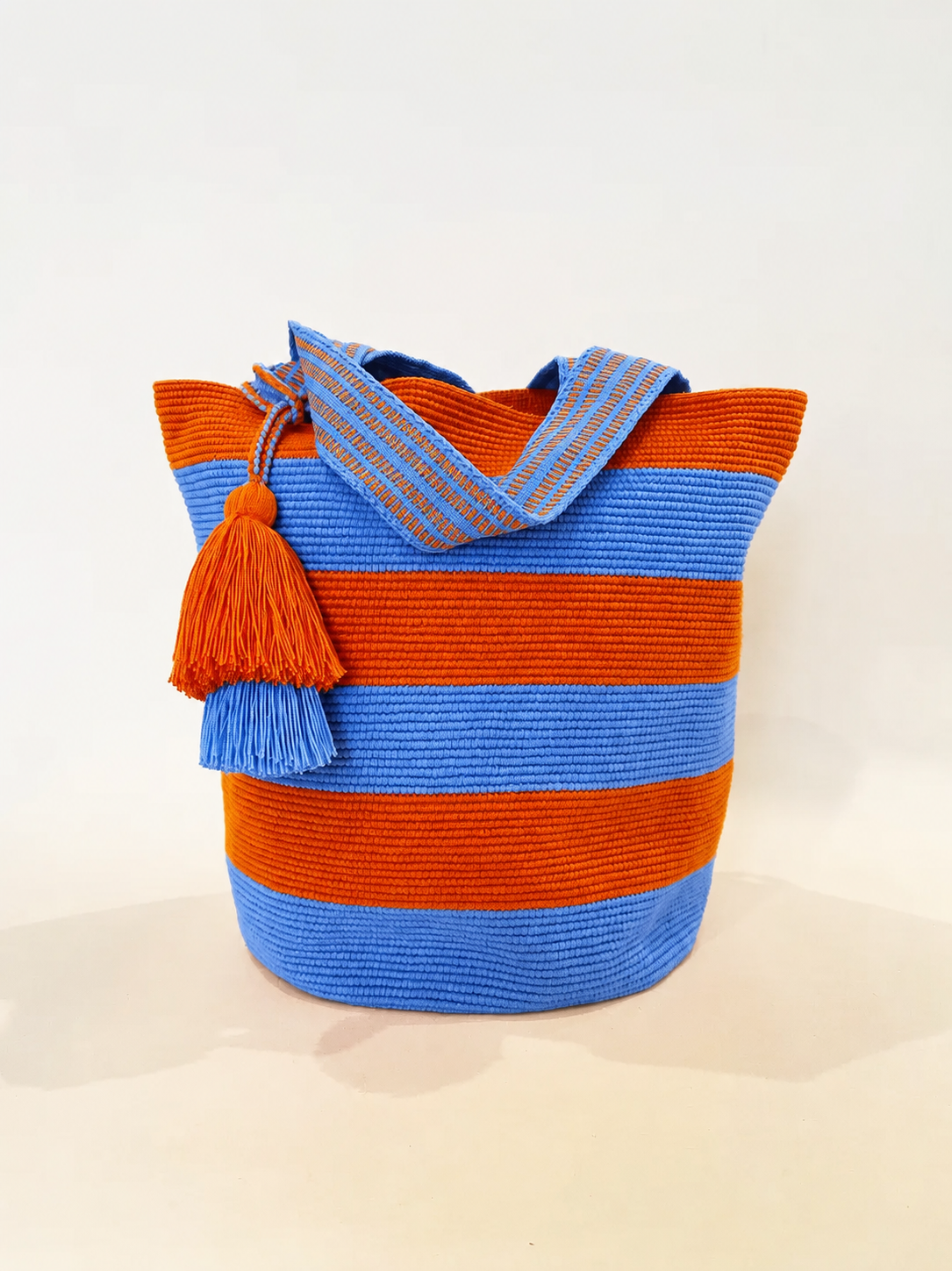 Burnt Orange & Blue Gameday Tote Bag — Made to Order