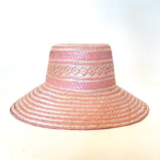 Light Pink Natural Handwoven Hat