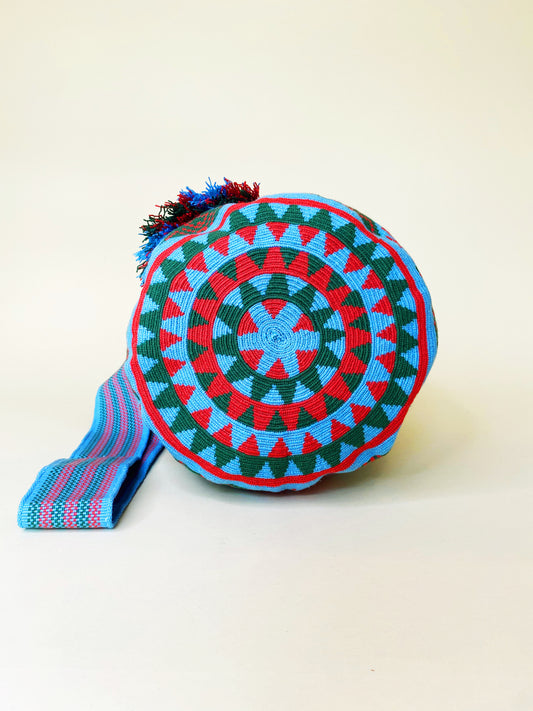 The Drei Bag detail - artisan woven crossbody bag boho resort style