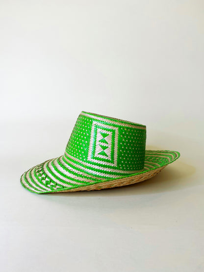 Green Natural Handwoven Hat