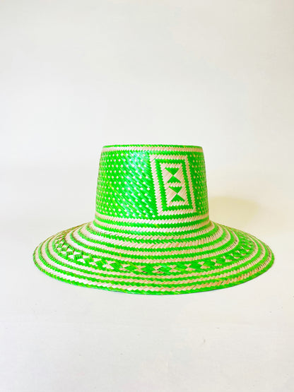 Green Natural Handwoven Hat