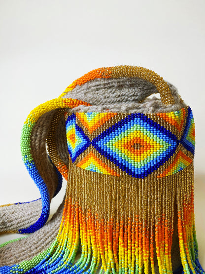 Multicolor Beaded Bag