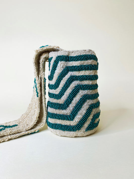 Green Beaded Bag