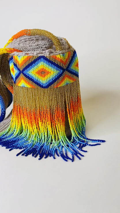 Multicolor Beaded Bag