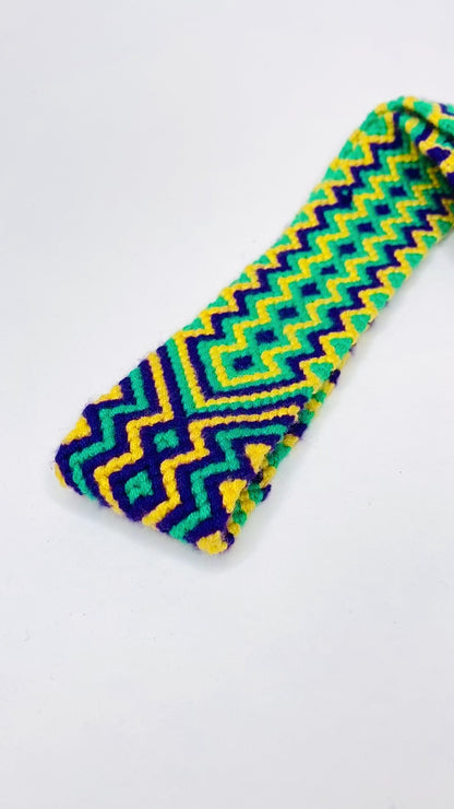 Handwoven Strap Mardi Gras