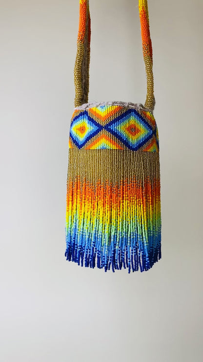 Multicolor Beaded Bag