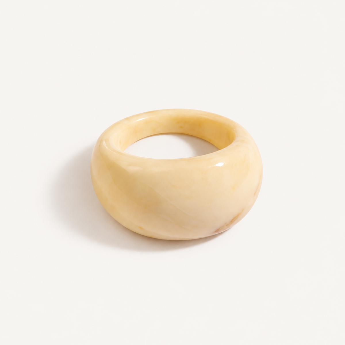 Marbled Resin Statement Ring