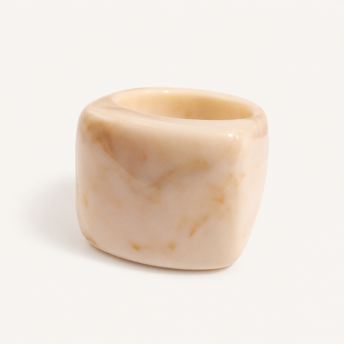 Marbled Resin Statement Ring