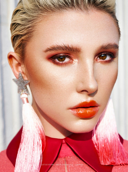Star Earrings XL — Ombre Tassel | Extra Long Drop