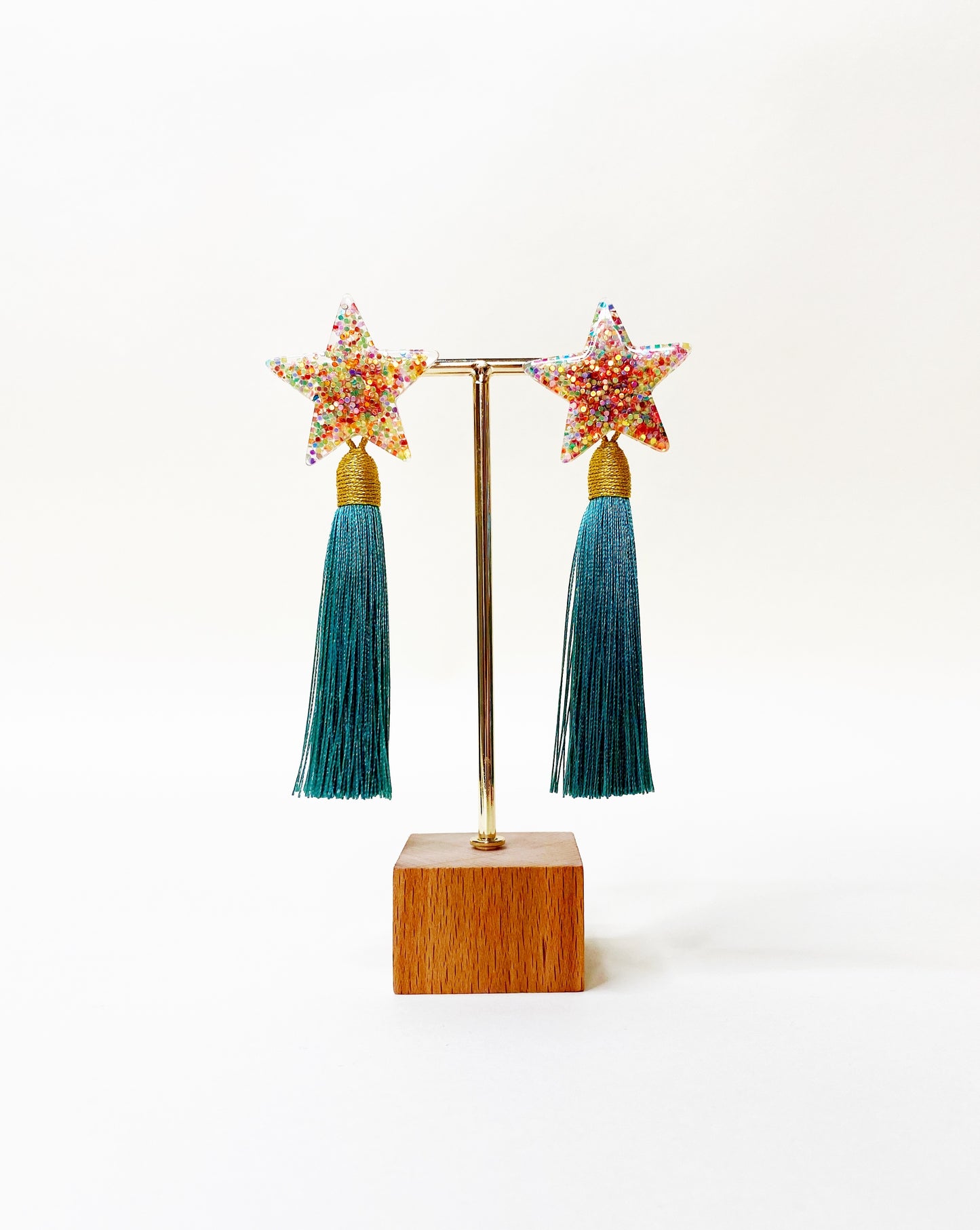 Confetti Stars Sea Green