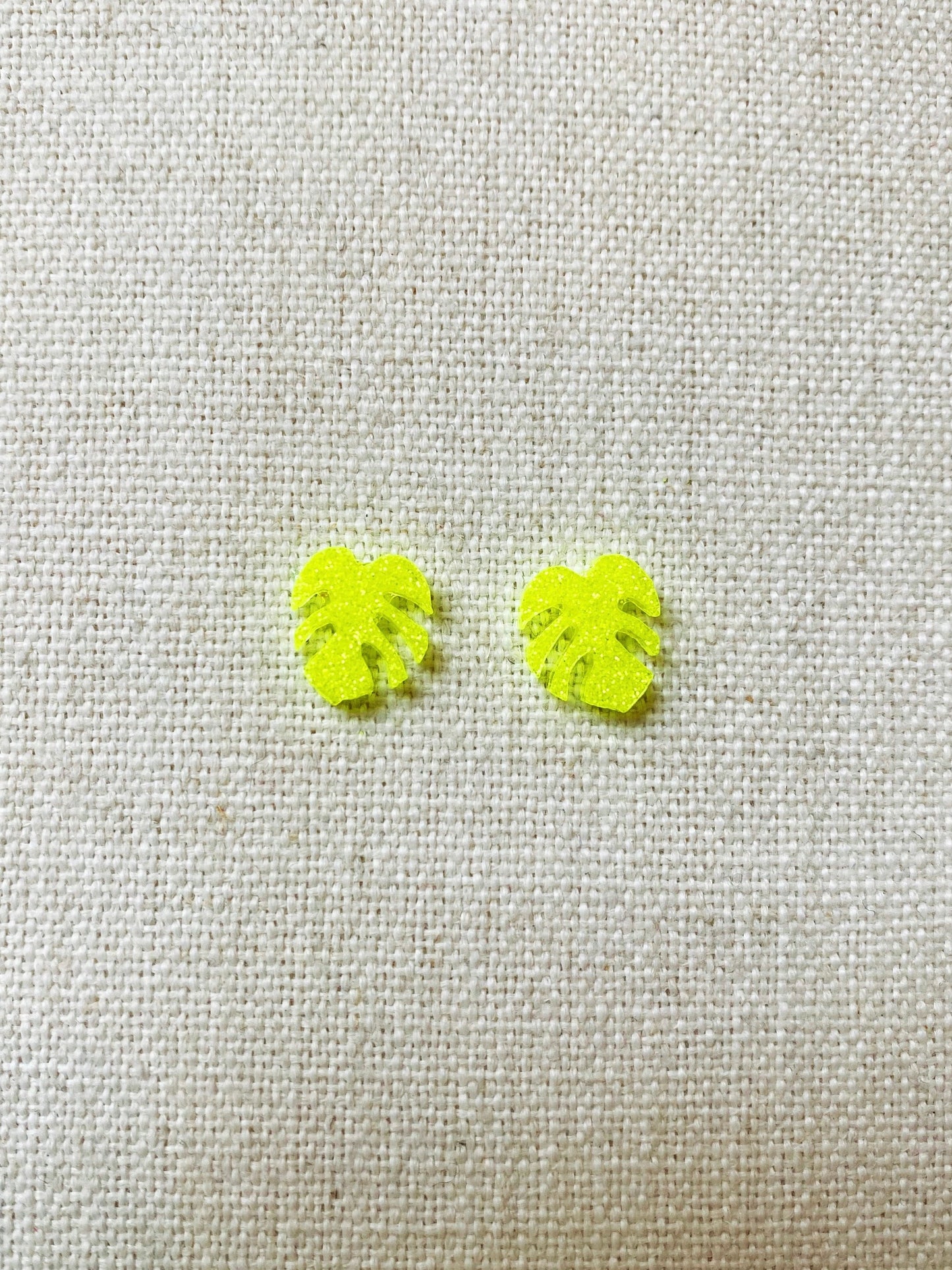 Mini Monstera Studs
