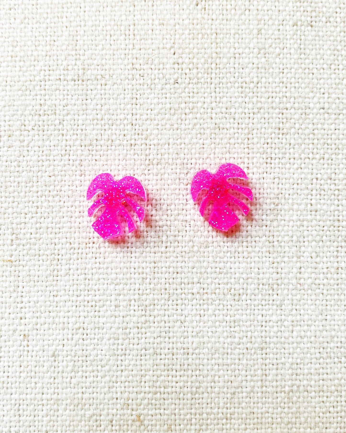 Mini Monstera Studs