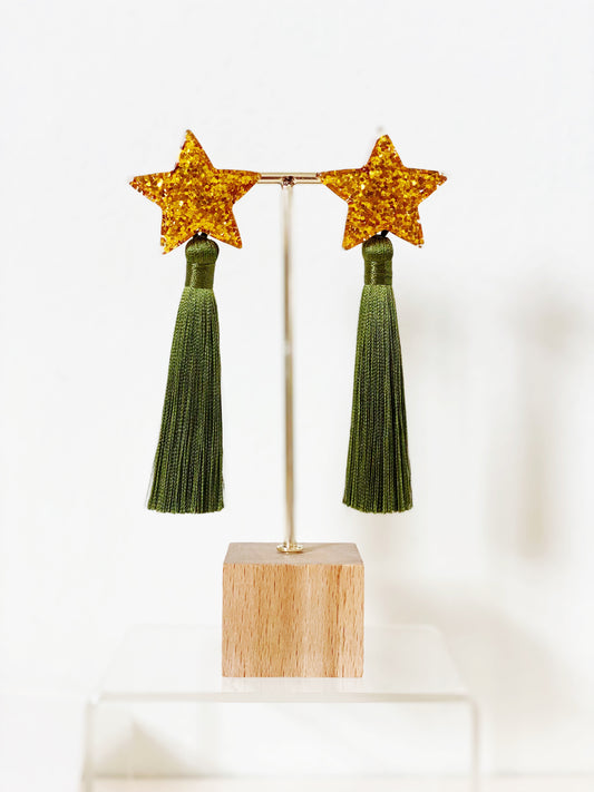 Stars in Army Green