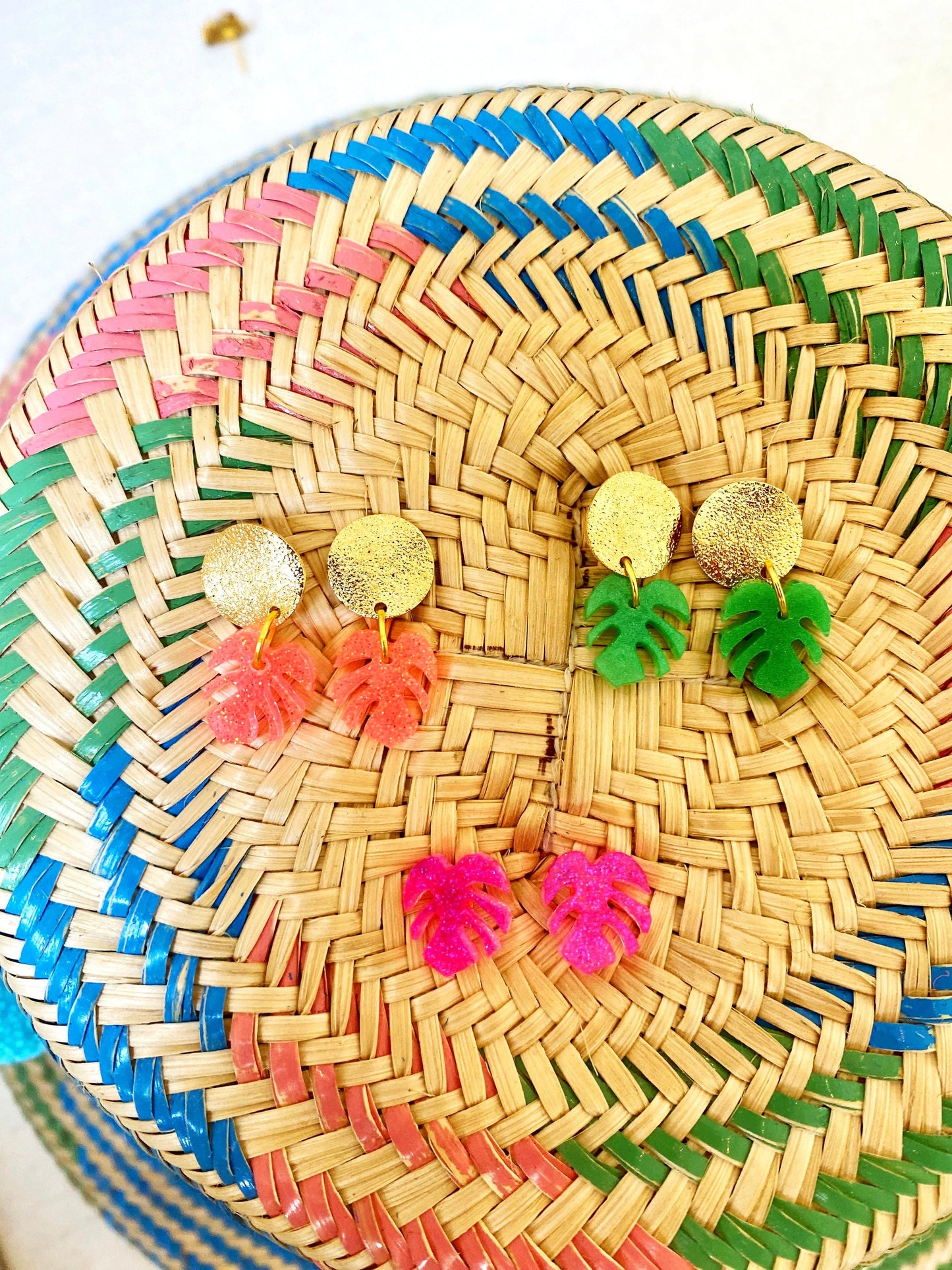 Mini Monstera Studs