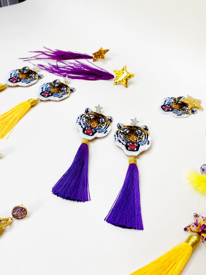 Tiger Tassels Purple